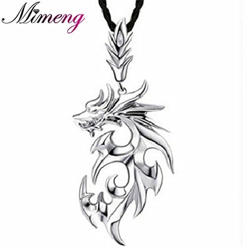 Men Jewelry Dragon Necklace 100% 925 Sterling Silver Necklaces Men Necklaces Pendants Silver Jewelry