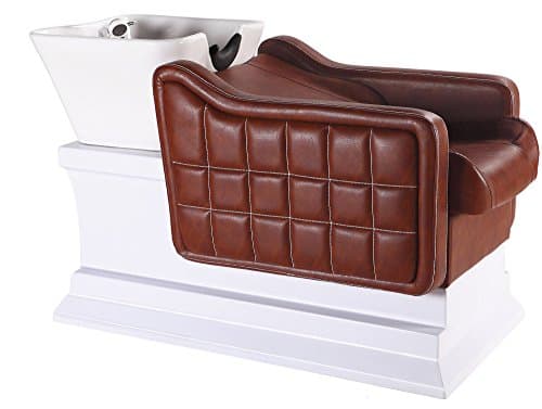 Bobo Angel Backwash Chair Salon Bowl Shampoo Equipment Sink Unit Double Drain Beauty Stylist Station BOSH012