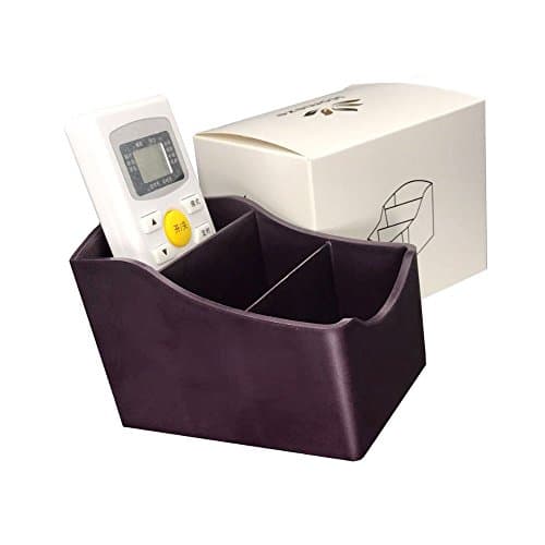 Plastic Holder, Container, Accessories, Remote control holder, Organizer, Caddy TV, Smart TV, with Gift Box by Homeze (Purple)
