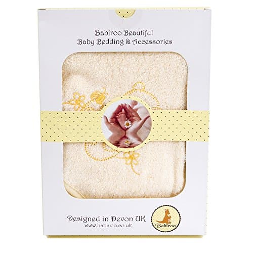 THE BEST BABY GIFT 100% ORGANIC Bamboo Baby Hooded Bath Towel &amp; Washcloth Gift Set Ideal for Christmas –Luxuriously Soft, Hypoallergenic perfect for your babies sensitive skin