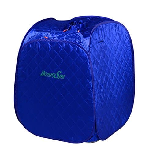 Ali Khan steamer home steam sauna box fumigation machine single ( Color : Blue )