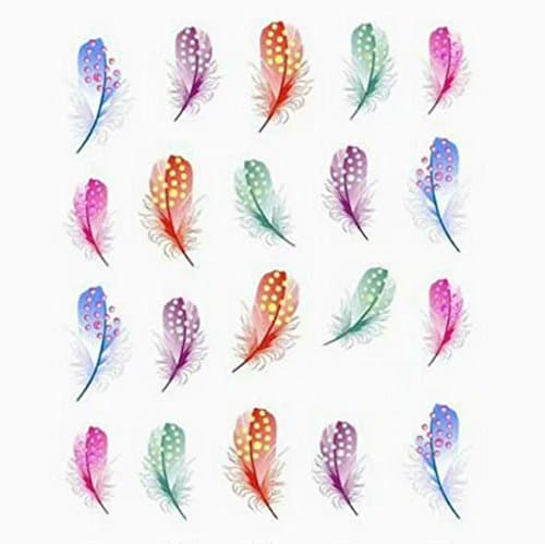 RICISUNGELENXS Beauty Accessories Nail Art Water Transfer Decal Sticker Rainbow Dreams style1