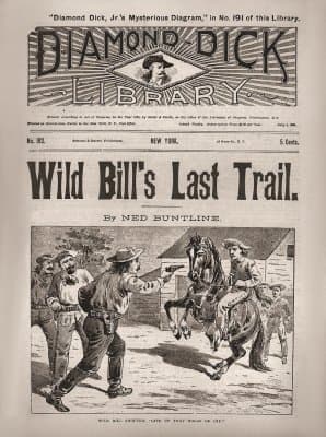 Diamond Dick 3 Western Comic Cover - Quality Medium Metal Sign - Steel 20 x 30cms