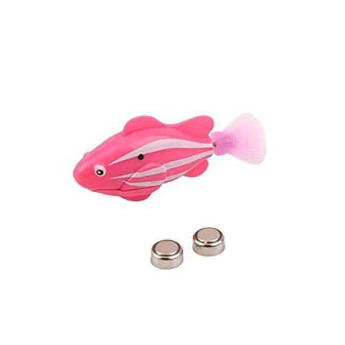 WISTIC Interactive Cat Toys, Fashion Swimming Electric Swim Robot Fish Activated Battery Powered Kids Toy - Green