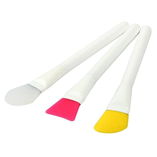 Funnmart New 3 Pcs Facial Cosmetic Hot Unique Makeup Soft Silicone Mask Brushes Set ping 05.30