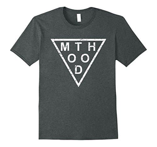 Mens Stylish Mt Hood T-Shirt Large Dark Heather