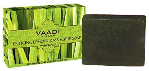 Vaadi Herbals Enticing Lemongrass Scrub Soap (75gm)
