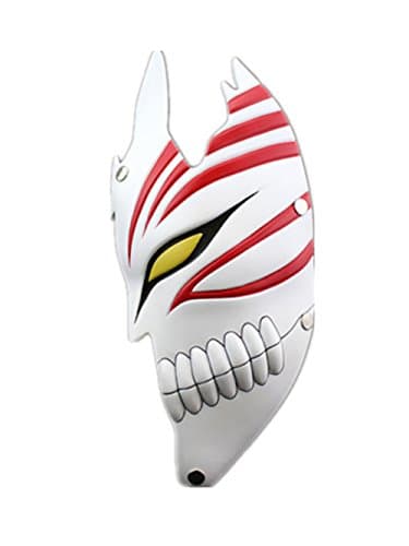 WeSurprise Resin Full Hollow Mask Bleach Ichigo Kurosaki Comics Cosplay Mask For Halloween Party Gift Unisex