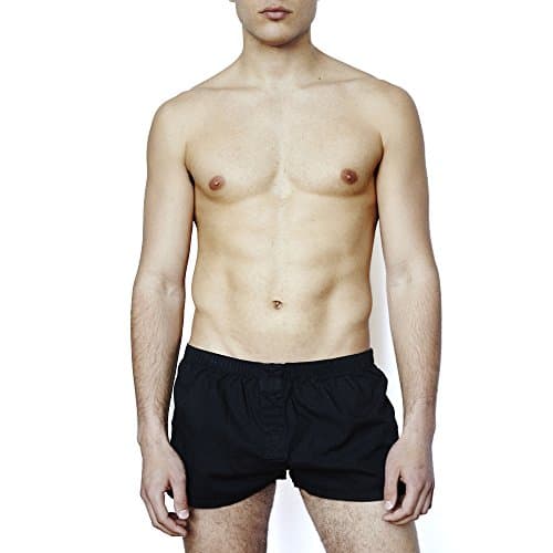 YUASA Mens Boxer - Comfortable Classic Woven (Poplin) Breathable Short Underwear