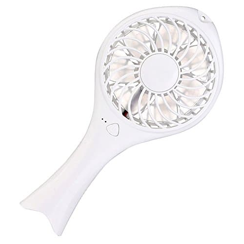 YCTA Handheld Portable Cooling Mini Fan Electric Personal Fans for Home Travel Office Kids (White)