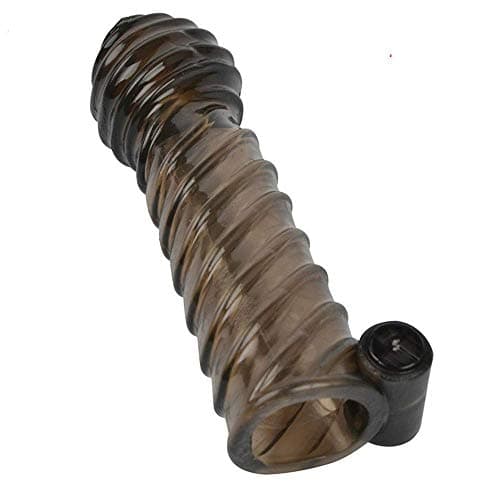 Vib˘ra˘ńt˘ing Ṕeń-Ńis Sleeve Reusable Có˘nd˛ó˘m Delay Long Sleeve Crystal Spike Ḏ'li\đós Vib˘ra˘ńt˘ing Ṕeń-Ńis Sleeves Síx Toys for Men