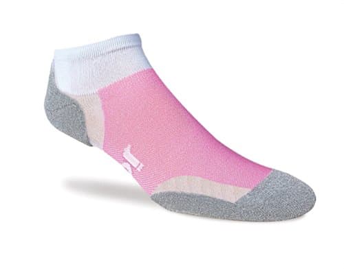 Jox Sox 'Women's Ultra Low Cut' White w/ Pink Regular