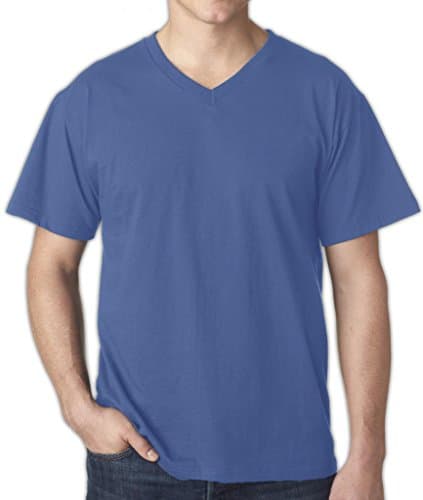 Big & Tall Men's Cotton V-Neck T-Shirt by Falcon Bay