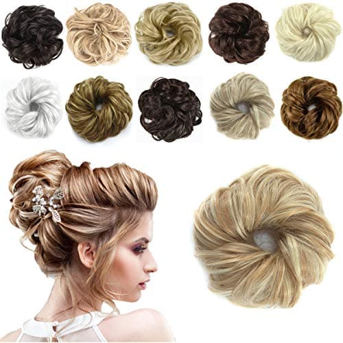 HAIRREAL Hair Bun Extensions Messy Hair Scrunchies Donut Chignons Hairpiece Scrunchy Updo Hair Pieces
