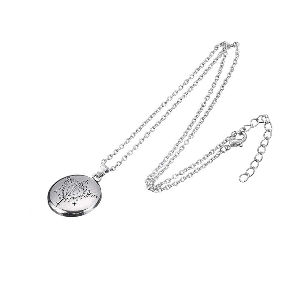 Love Talisman Chain Necklaces Hand Stamped Vodoun Lwa Hoodoo Ezili Freda Voodoo Loa Veve Pendant Amulet Necklace