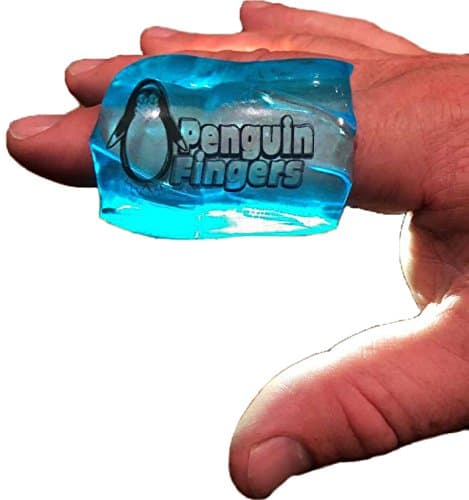 Finger and Toe Cold Gel Ice Pack, by Penguin Fingers.Compression Cold Pack for Fingers and Toes, Arthritis, Gout, Injuries. Cryotherapy Sleeve. Best Prices (Single, Double, and Four Packs)
