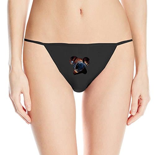 Cute Koala With Galaxy Print Sexy Sleek Model Thong Underwear
