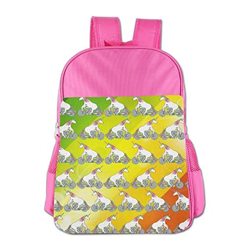 Children's Schoolbag Riding Motorcycle Unicorns Satchel