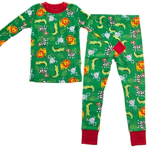 Agabang 2-piece organic cotton pajamas boys 3T jungle story