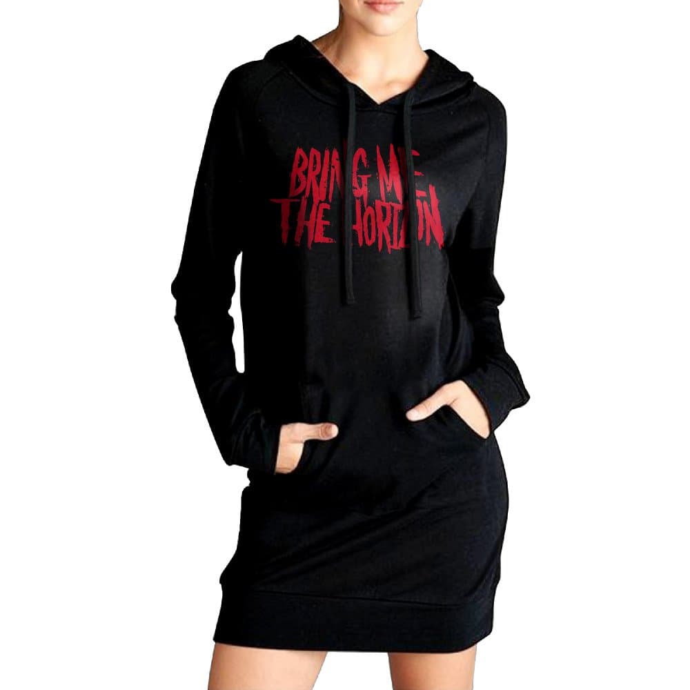 Bring Me The Horizon Band Logo BMTH Women Design Pullover Plus Long Hoodie