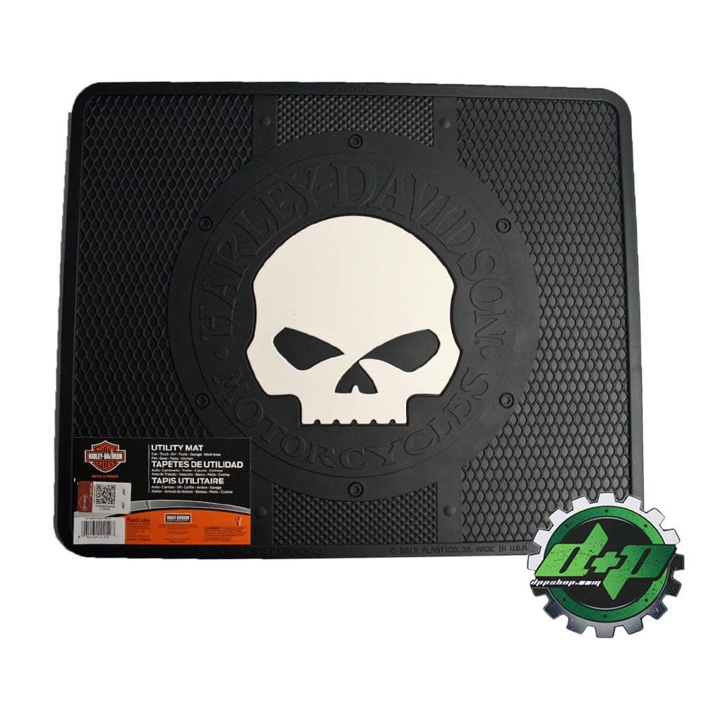Harley Davidson Utility Floor mat hd Shop Garage Back Rear Floor Willie G Skull