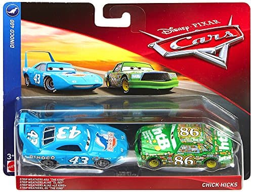 Dinoco 400 Strip Weathers AKA the King and Chick Hicks Disney Cars DieCast 1:55 Scale