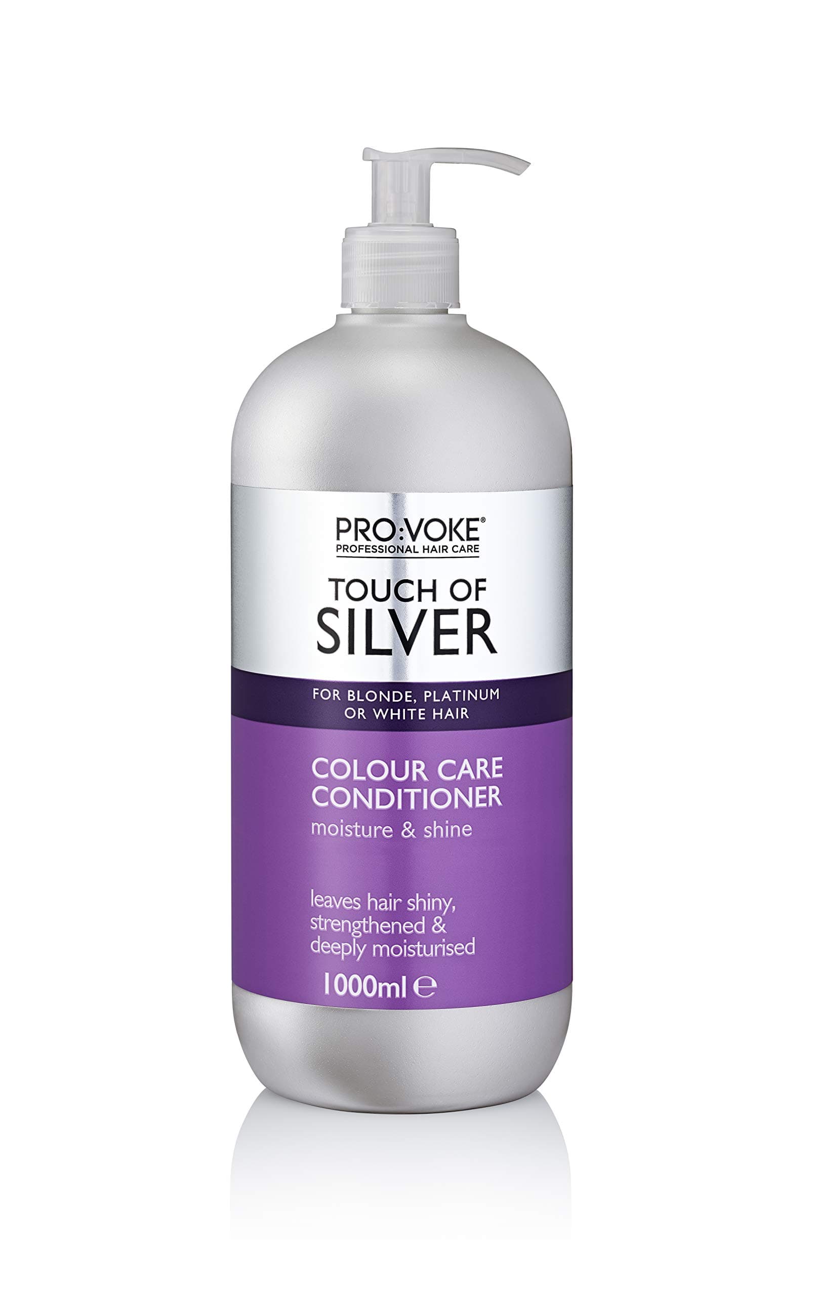 PROVOKE Touch of Silver Colour Care Conditioner for Blonde, Platinum, White or Grey Hair - 1000 ml
