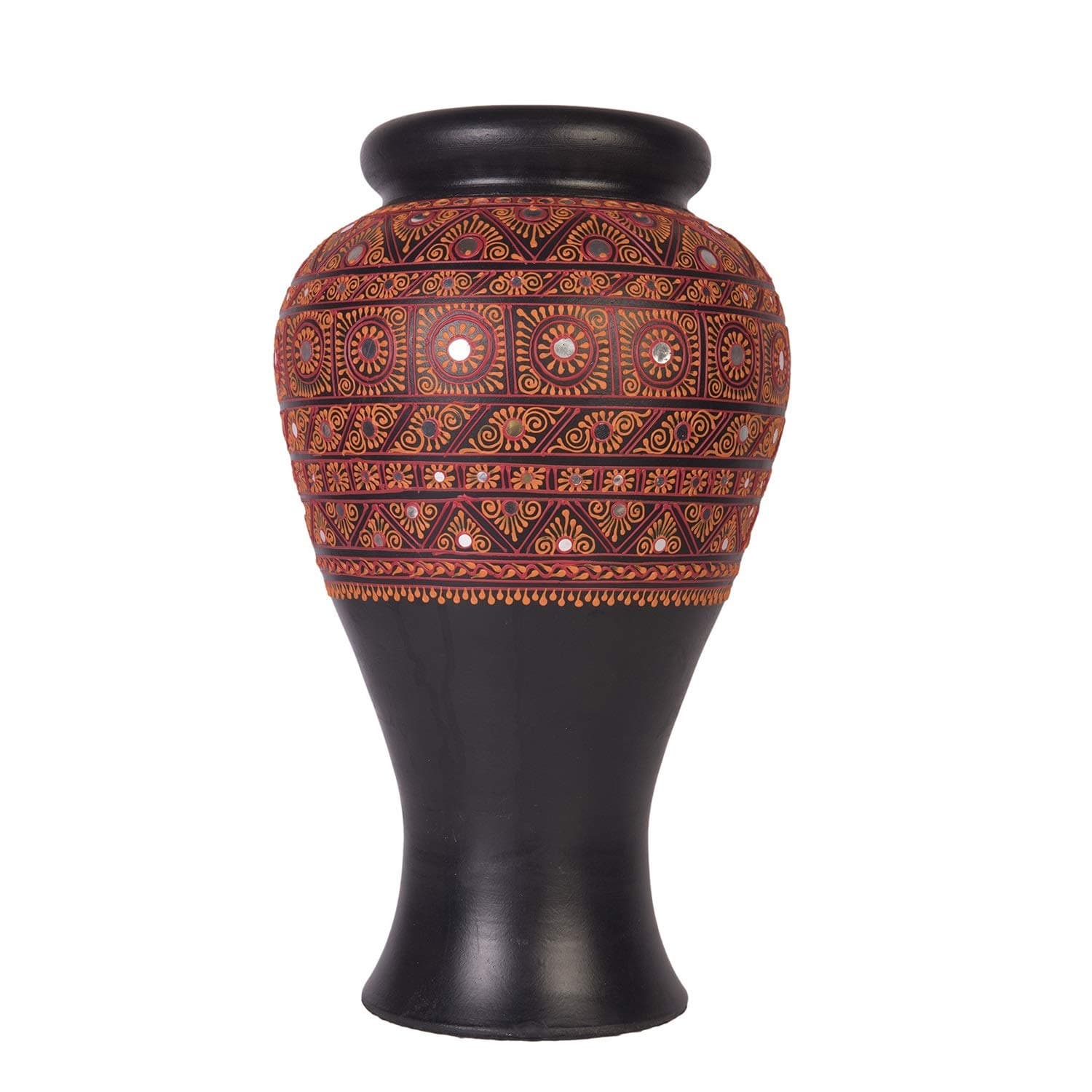 Shabana Art Potteries Terracotta Clay Flower Pot / Vase (Style01)