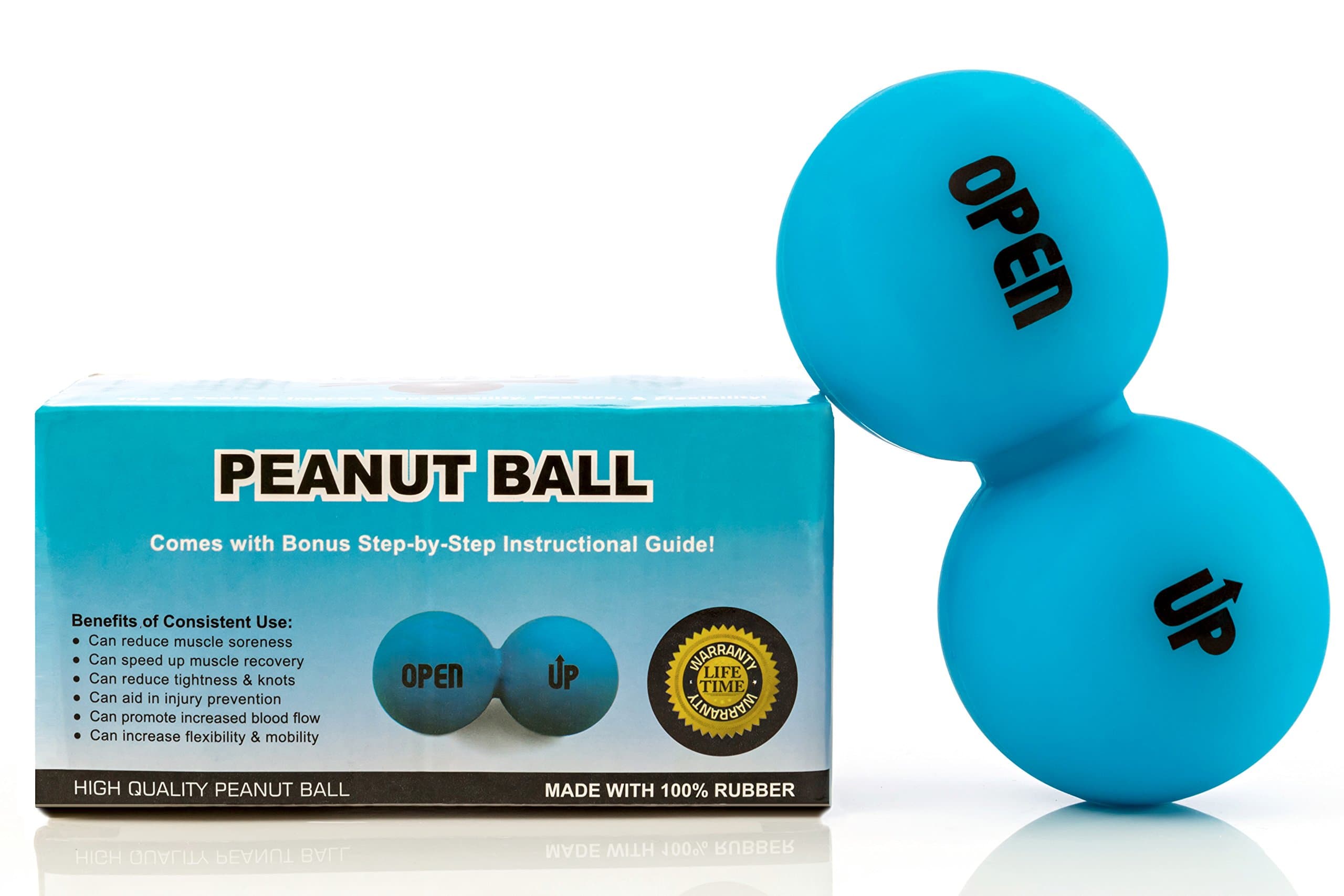Peanut Ball: The Spine Support Tool for Muscle Relaxation, Physiotherapy, and Lower Back [Lumbar Spine], Upper Back [Thoracic Spine], Neck [Cervical Spine] Pain Relief (Plus PDF Step-by-Step Guide)