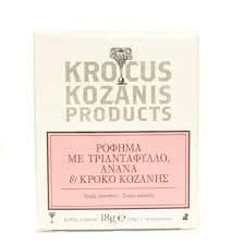 Krocus Kozanis Herbal Tea with Apricot,Mango & Greek Red Saffron 10 Teabags-0.63oz/18g