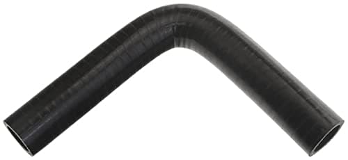 Pegasus E90.25-BLACK-6, Black Silicone Hose, 1" I.D. 90 degree Elbow, 6" Legs (no logo)