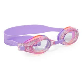 Aqua2ude Girl's Swimming Goggles - Fun Coral and Pink, No Leak Goggle Set for Kids - No Fog and UV Protection