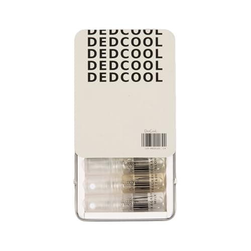 DedCool Sample Tin Luxury Fragrance Discovery Set | 6 Genderless Scents – Xtra Milk, Milk, Red Dakota, 01 Taunt, Madonna Lilly, 03 Blonde | Long Lasting, Vegan, Non-Toxic | Travel Size (Variety Pack)