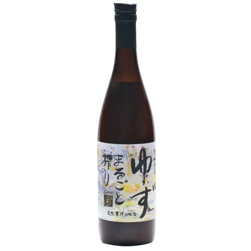 Yuzu Marugoto Shibori (Yuzu Juice) - 1 bottle, 25.36 fl oz by Yakami Orchards