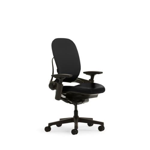 Steelcase Leap Plus Leather Chair, Black