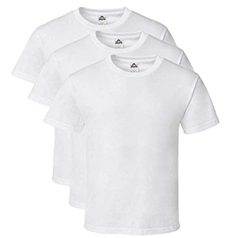 Alstyle AAA Men's 3-Pack Crew Neck T-Shirt T-Shirt Short Sleeve (M, White)