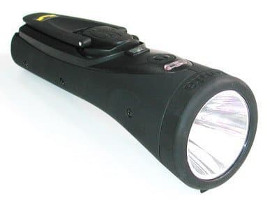 FreeplayJonta self powered wind up LED Torch - high power 1 Watt Star LED - Rechargeable Battery Included (Black Rubberised)
