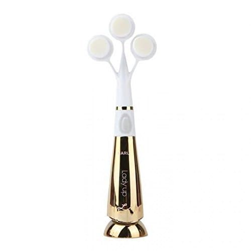 [Korea] HARU Ladyup Mate 3-head sonic vibration pore cleanser electrical facial brush [Retail Packaging] (Gold Glossy)