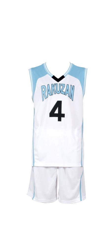Mtxc Men's Kuroko no Basuke Cosplay Rakuzan Akashi Seijuro #4 Basketball Jersey 2nd