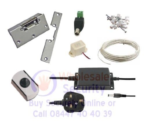 Simple Push Button Access Control Door Entry Kit for Yale type Locks - Wired