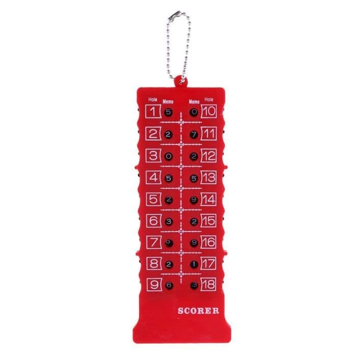 Golfoy18 Hole Red Manual Golf Scorer