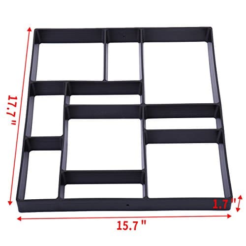 NEW Black Walk Maker 50cm Driveway Paving Pavement Mold Patio Concrete Stepping Stone Path