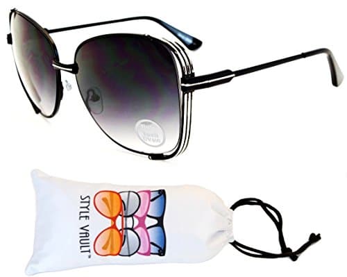 WM506-vp Butterfly Cateye Oversized Polygon Sunglasses