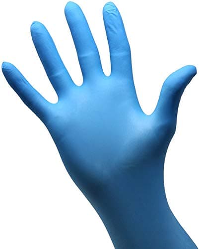 Disposable Gloves, Powder Free, Food Grade Gloves, Latex Free, 100 Pc. Dispenser Pack, Large Size, Blue