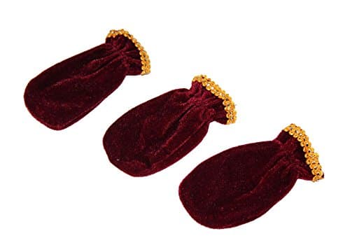 Maroon Burgundy Piano Pedal Covers 3pcs - Pedal Protection Case