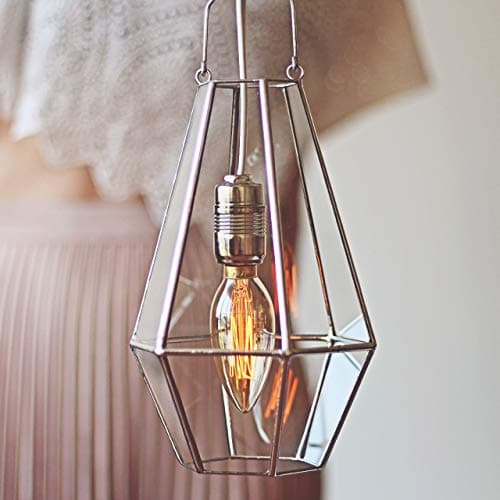 WaenWaen Lighting & Lantern Collection - Medium Industrial Hanging Pendant Light (Copper, Silver, Black)