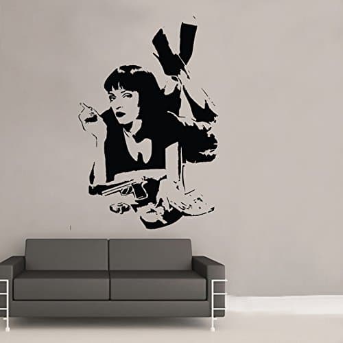 Pulp Fiction Mia Wallace Wall Art Sticker (FTT25)