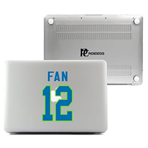PhoneTatoos - Seahawks Fan Clear/ Transparent Plastic Hard Case Cover for Macbook Pro RETINA 13'' (Model: A1502 or A1425)