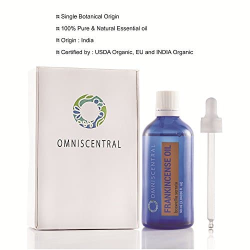 Frankincense Essential Oil - Certified Organic - 100% Pure Natural - Big 3.04 Oz