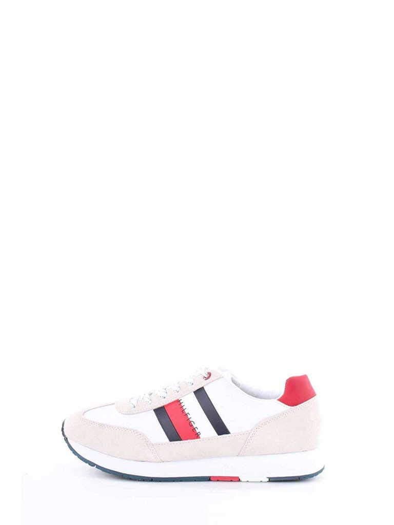 Tommy Hilfiger Men's Corporate Leather Flag Runner Low-Top Sneakers